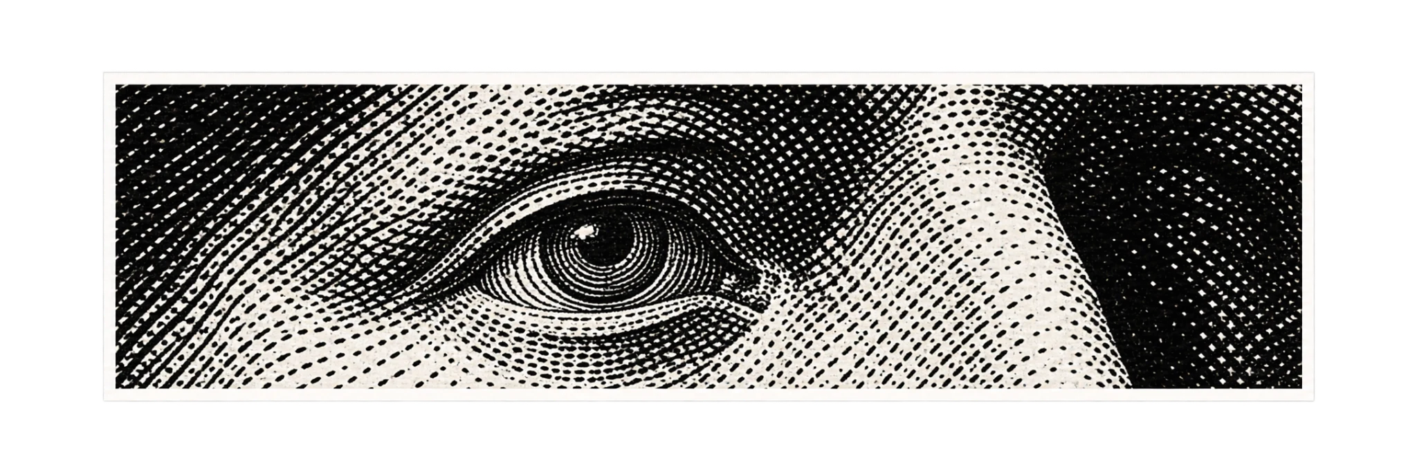 Engraved eye artwork